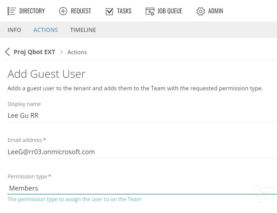 Add a Guest User in Teams